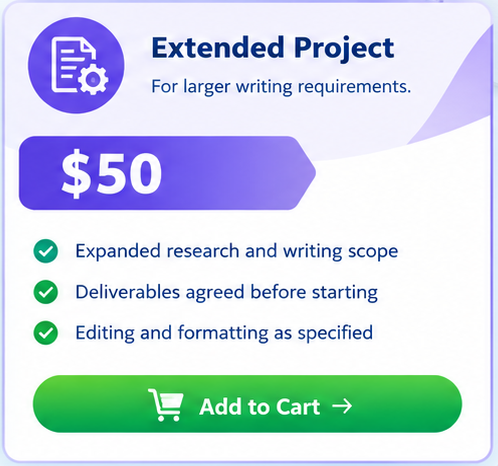 Content / Research Writing - Extended Project