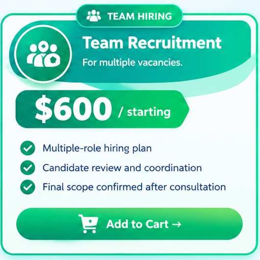 HR Solutions - Team Recruitment