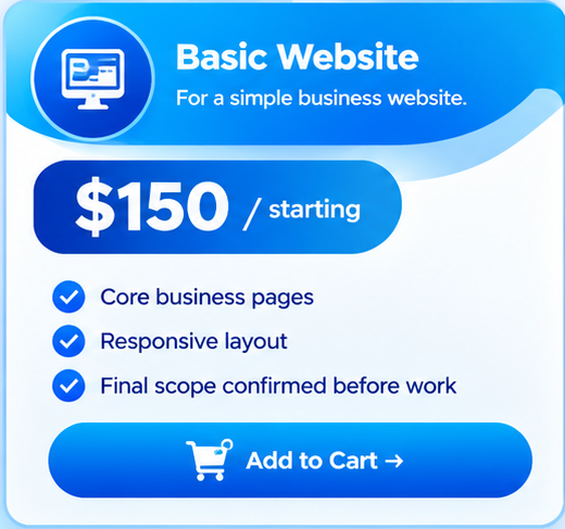 Web / App Creation - Basic Website