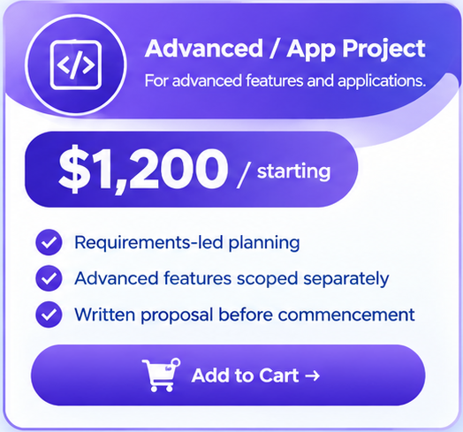 Web / App Creation - Advanced / App Project